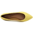 thumbnail image 6 of Ollio Women's Shoes Dot Pattern Ballet Comfort Pointed Toe Flats ZYZF150, 6 of 6