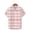 01 Pink, variant on Men Shirts Plaid Short Sleeve Button Down ShirtsPolyester Regular Fit Casual Shirts