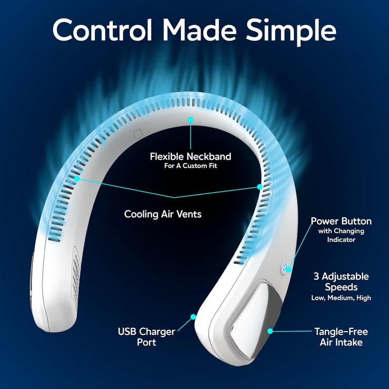2 pack) Arctic Air Cool Touch - Portable Handheld Fan, Mini USB