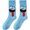 Light Blue, variant on Xijirk Funny Face Crew Socks Novelty Cartoon Print Cotton Socks Size:One Size