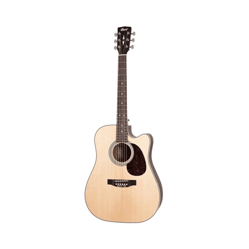 Cort MR500E - MR Series Classic Dreadnought Guitar with Cutaway in Open Pore Natural