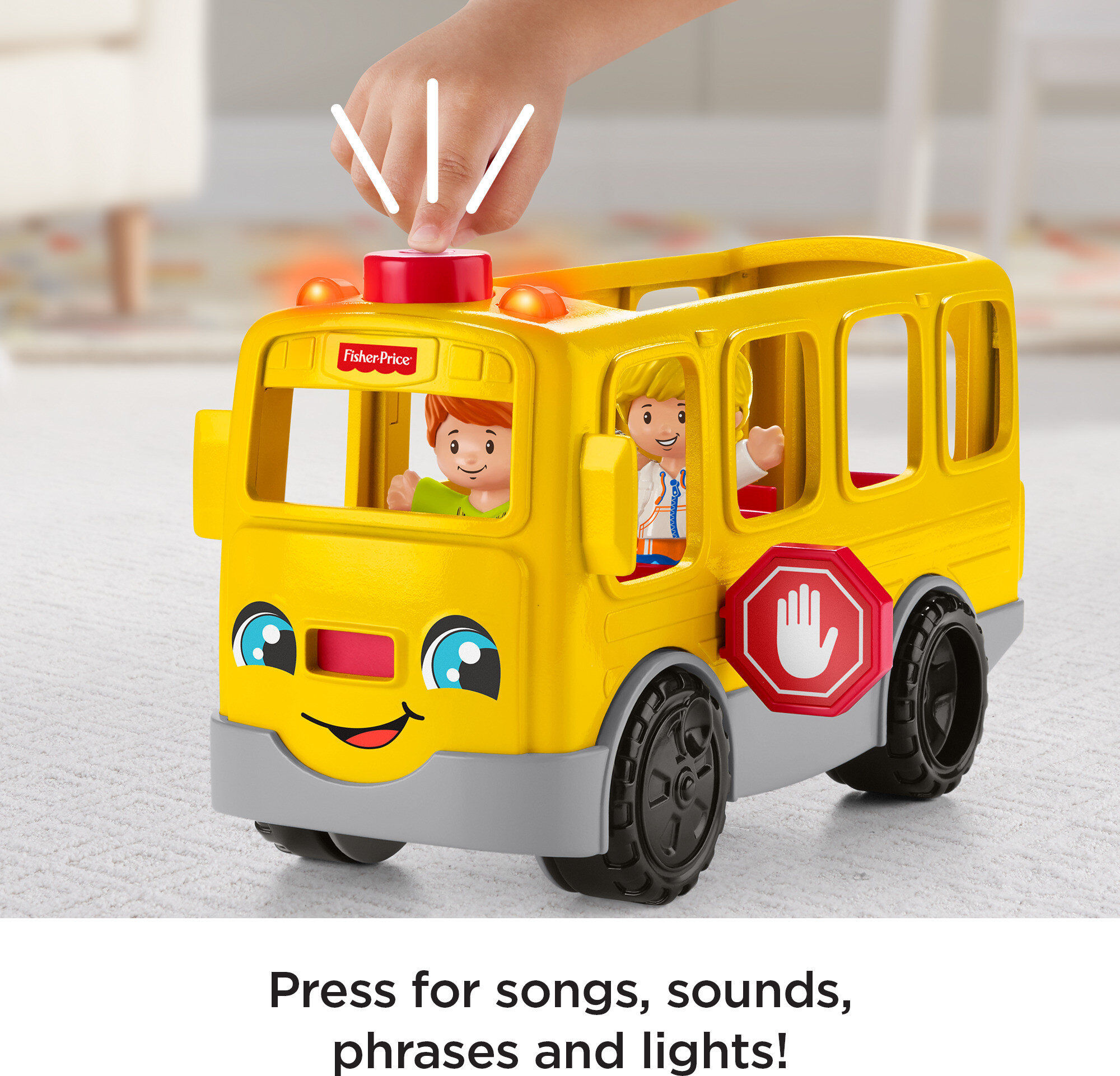 Little People Musical Toddler Toy Sit with Me School Bus with Lights Sounds for Ages 1+ Years - image 4 of 8
