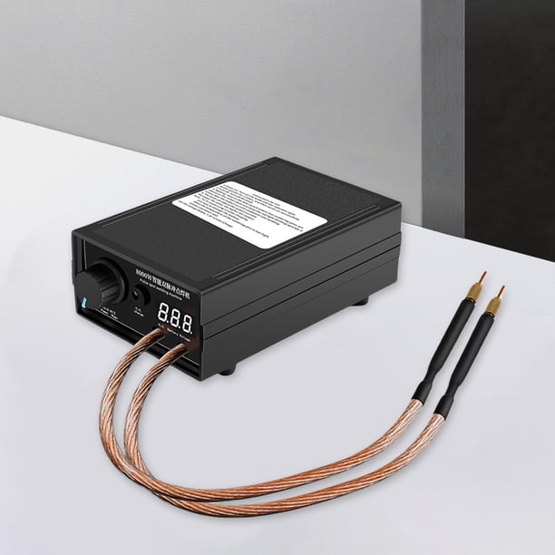 Soldadura Por Puntos Soldadura Por Puntos Kit de herramientas de soldadura de bricolaje portátil Unidad de soldadura de 8000 W para batería 18650 (EE. UU.)