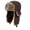 Brown, variant on Ushanka Russian Hat with Aviator Ear Flaps Soft Synthetic Plush Trim and Polyester Shell with Buckle for Women and Men Fall and Mild Winter Daily Wear