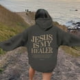 thumbnail image 6 of XINXIAOO Hoodies Sweatshirt for Women Jesus Loves You Hoodie Graphic Letter Print Sweatshirt Oversized Pullover Hoodie Fall Fashion Street Style, 6 of 6