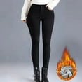 thumbnail image 2 of Jeans d'Hiver Taille Haute Doublés pour Femmes Extensible Chauds Ajustés Jeggings Confortables, 2 of 9
