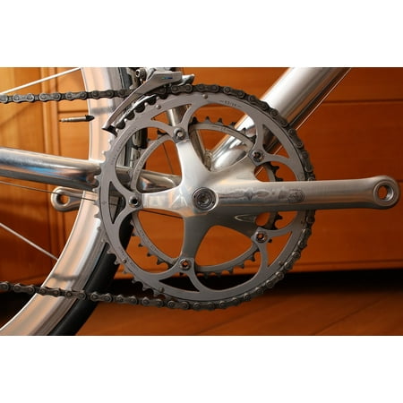 Canvas Print Bike Gear Drive Chain Crank Road Bike Stretched Canvas 10 x