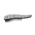 thumbnail image 2 of Cepillo desenredante con mango ergonómico para cabello rizado, grueso, húmedo o seco, pelucas y extensiones. Rayas blancas y negras., 2 of 5