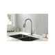 thumbnail image 1 of Single Handle High Arc Pull Out Kitchen Faucet, Single Level Stainless Steel Kitchen Sink Faucets with Pull Down Sprayer, 1 of 4