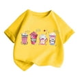 thumbnail image 3 of TZEWGL T-Shirts pour Enfants Imprimés Col Rond Manches Courtes Vêtements d'Été Amples pour Enfants Taille 12-14T, 3 of 5