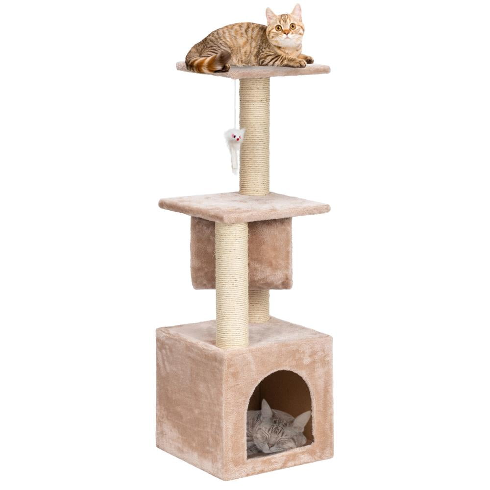36" Cat Tree Tower Condo Furniture Scratching Post Pet Kitty Play House 2 Colors 