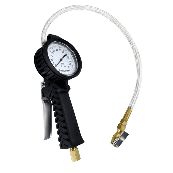 Astro Pneumatic 3082 Dial Tire Inflator with Stainless Hose - 0-65psi