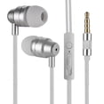 thumbnail image 2 of [TOP.SALE]In-Ear Design Earphones Metal Stereo Earphone Super Bass Headset Earbuds with Microphone for Mobile Phones MP3 MP4, 2 of 9