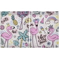 thumbnail image 2 of Coolnut Flamingo Kitchen Curtains 2 Panels, UV Protected Tier Curtains Half Window Curtains Kitchen Tiers for Guest Room Bathroom Sink Laundry Room Basement,24 x 27 Inch, 2 of 6
