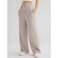 thumbnail image 2 of Wide Leg Sweat Pants for Womens High Waisted Baggy Sweatpants Casual Drawstring Workout Pants with Pockets, 2 of 4