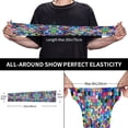 thumbnail image 4 of Rocae Colorful Tie Dye Stained Glass 2 for Sports Cooling Arm Compression Sleeves for Men Women Teenager,Breathable,Outdoor Essentials Sun Protection Arm Sleeves, 4 of 8