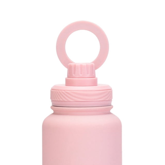 Botella Doble Aislada Al 650 Ml Con Soporte Magnético para (claro) Rosa