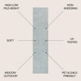 thumbnail image 4 of JONATHAN Y SCANDINAVIAN 2 x 8 Runner Rug, Odense Minimalist Angle Geometric - Light Blue/Cream, SCN101F-28, 4 of 9