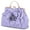 Purple, variant on Handbag for Women Flower Fashion Satchel Tote PU Leather Evening Shoulder Bags with Strap for Party Yellow