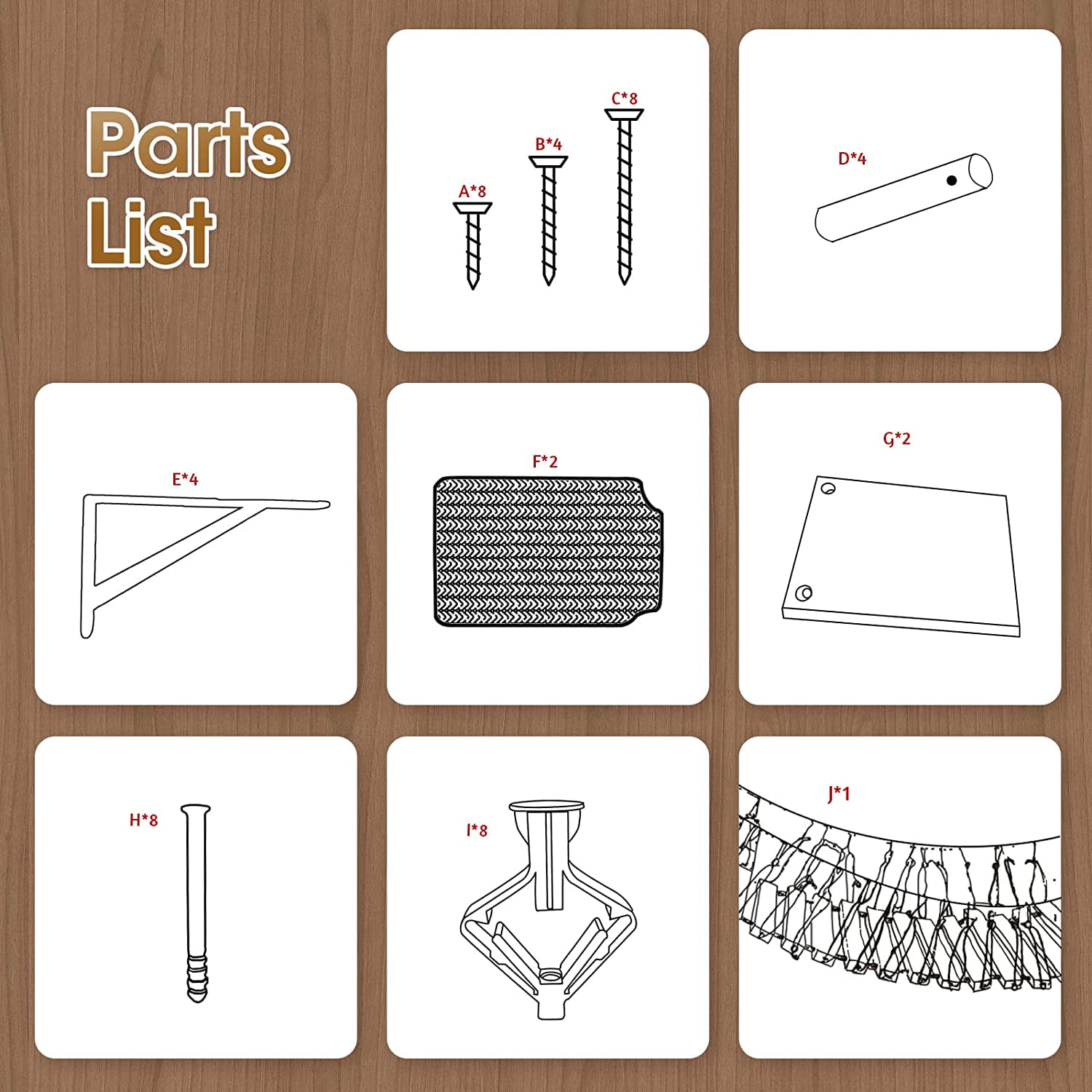 A.FATI Wall-Mounted  Roped Bridge Long for Indoor Cats, Wooden Bed and Perches with Sisal Scratch Mat
