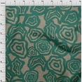 thumbnail image 4 of oneOone Rayon Teal Green Fabric Abstract Floral Sewing Craft Projects Fabric Prints By Yard 56 Inch Wide, 4 of 4