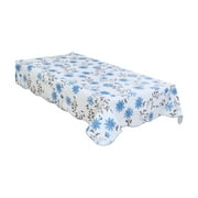 Nappe Table resist à eau Huile en tissu Pique nique Maison Bleu blanc 41 x 60"