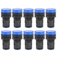 thumbnail image 1 of 10Pcs Blue LED Signal Light AD16?22DS High Brightness LED Indicator for EquipmentAC/DC12V, 1 of 5
