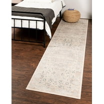 Unique Loom Paris Collection Area Rug - Shadow (2' 7" x 10' Runner Dark Gray/Beige)