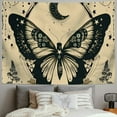 thumbnail image 2 of Shiartex Butterfly Tapestry Astrology Floral Tarot Tapestry for Bedroom Aesthetic Vertical Moth Beige Tapestry Wall Hanging Celestial Moon Phases Wall Tapestry for Bedroom Living Room Painting, 2 of 6