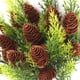 thumbnail image 3 of Matsuzay 4 piezas ramas agujas decoración Artificial nieve falsos pino con Greenerys racimos de pino hojas de pino ramitas de Kits de decoración para fiestas D, 3 of 6