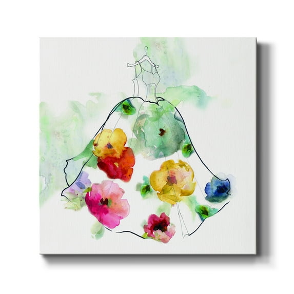 Fashionable Florals I-Premium Gallery Wrapped Canvas - Ready to Hang