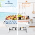 thumbnail image 2 of 6 Pack Chafing Dishes for Buffet,8QT Rectangular & 5QT Round Stainless Steel Food Warmers with Lids,Frames & Fuel Holders,Food Warmer Buffet Set for Parties, Events & Holiday Catering, 2 of 8