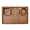 Coffee, variant on Dog Lick Mat , 7.87 x 11.81 in Silicone Slow Feeder Tray for Cats and Dogs, Multi-Compartment Pet Feeding Plate for Slow Eating