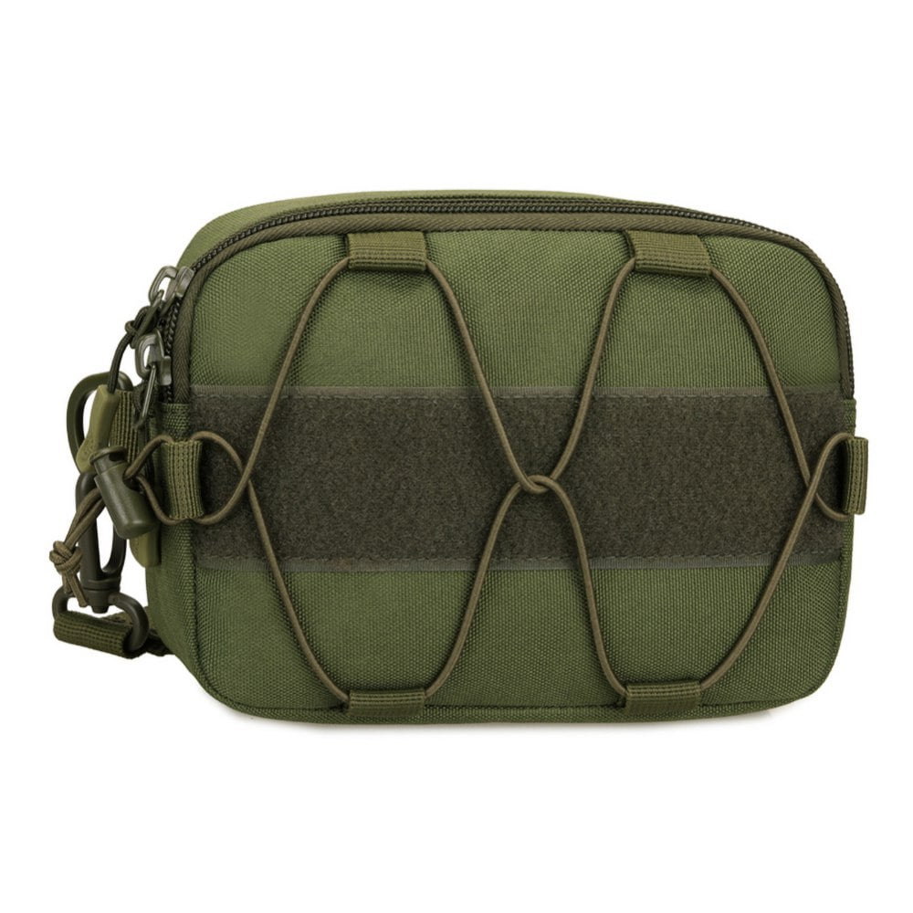 Tactical Molle Horizontal Admin Pouch Compact EDC Tool Bag with Shoulder Strap 
