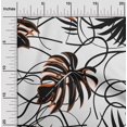 thumbnail image 2 of oneOone Rayon White Fabric Abstract Tropical Leaf Craft Projects Decor Fabric Printed By The Yard 56 Inch Wide, 2 of 4