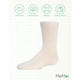 thumbnail image 6 of MeMoi Kids' Basic Cotton Blend Crew Socks, 12, Ivory, 6 of 12