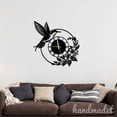 thumbnail image 3 of Handmadetneonsign Hummingbird Wall Clock Unique, Year Date Round Wall Clock, Metal Wall Clock 56293, 3 of 5