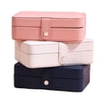 thumbnail image 3 of Jewellery Box Jewelry Storage Case Multi-purpose Earrings Necklaces Rings Organizer Household Portable Travelling Box, 3 of 7
