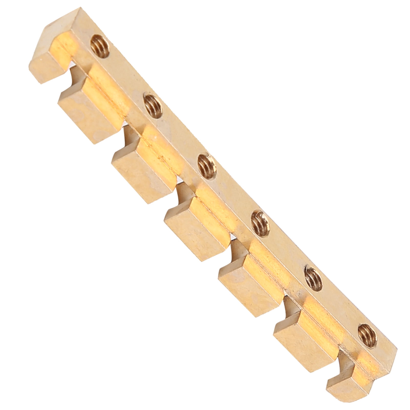 String Nut Brass Metal Adjustable for 6‑String Electric Bass Guitar Parts Accessories