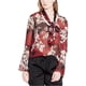 thumbnail image 1 of Blusa de punto transparente Rachel Roy para mujer rojo 12, 1 of 1