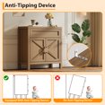 thumbnail image 2 of 34.3 Inch Buffet Sideboard Cabinet, Kitchen Storage Cabinet with 1 Drawer and 2 Doors, Wood Coffee Bar Cabinet with Adjustable Shelf, Console Cabinet for Kitchen, Dining Room, Walnut, 2 of 7