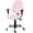 Pink, variant on Pure Pink 2 Pieces Computer Office Chair Covers Set, Stretchable Desk Rotating Chair Seat Cushion Slipcover Back Covers, Simple Solid Color Slipcover Back Covers, Decorative Protectors Cover