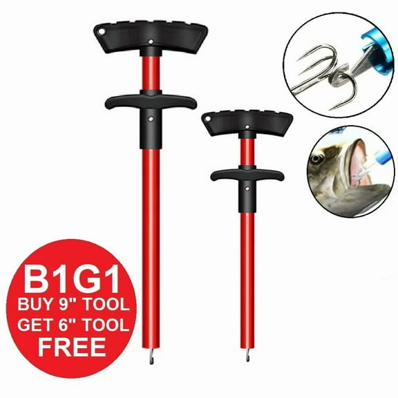 Fishing Hook Puller Remover EASY T-Handle Extractor Fishing Tackle B1G1 *RED