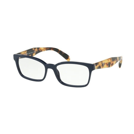 Prada 0PR 18TV Optical Rectangle Womens Eyeglasses - Size 51 (Blue)