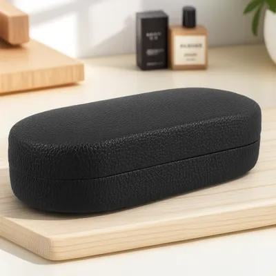 ETHZZLE Black Hard Shell Glasses Case Protective Organizer with Large Storage for Sunglasses