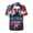 American Flag Bald Eagle, variant on Sweat Releasing Men's Casual Shirt for Daily Use Travel, Banana Print Breathable Comfortable Men's Short Sleeve Button Top Soft