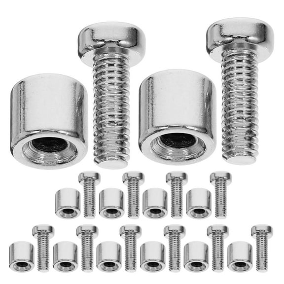 OUNONA 12 Sets Acrylic Frame Standoff Screws for Wall Signs, Glass & Picture Frame Mounting Hardware, Nail Standoffs for Displays