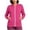 Hot Pink, variant on Vivianyo HD Women's V‑Neck Zip Up Nurse Work Sweatshirt, Fitted Stretch Long Sleeve Top, Fall Uniform Cover Up with Pen Sleeve Slots and Pockets for Medical Workplace and Daily Errands, Sizes S-2XL