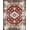 Reddish Brown Burgundy, Pattern 2, variant on ODIKA 2'x3' Ultra-Soft Accent Mat, Vintage Distressed Teal Ornate Traditional Decorative Terracotta None Washable, Bare feet friendly, Easy Care Indoor rug for Bedside, Footrest