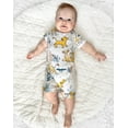 thumbnail image 3 of Disney Baby Boys Girls Romper Lion King Graphic 2-Pack Short Sleeve Stripped Bodysuits Summer Outfits Sizes 0/3-18M, 3 of 11